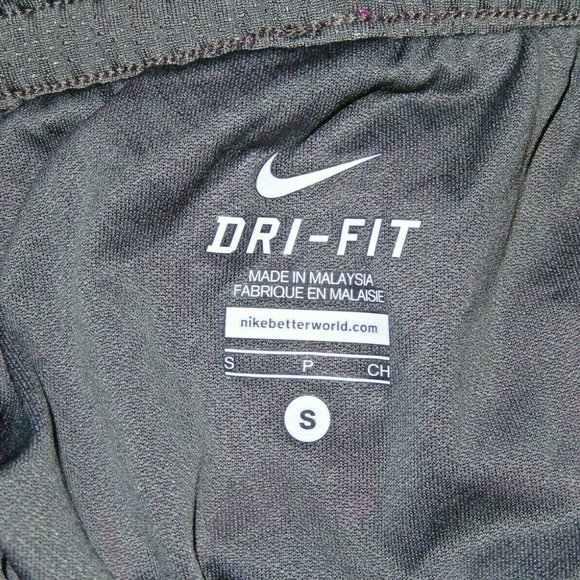 New Nike Small Shorts Dri-Fit Pink Purple Gray Shorts NWT - Picture 3 of 7